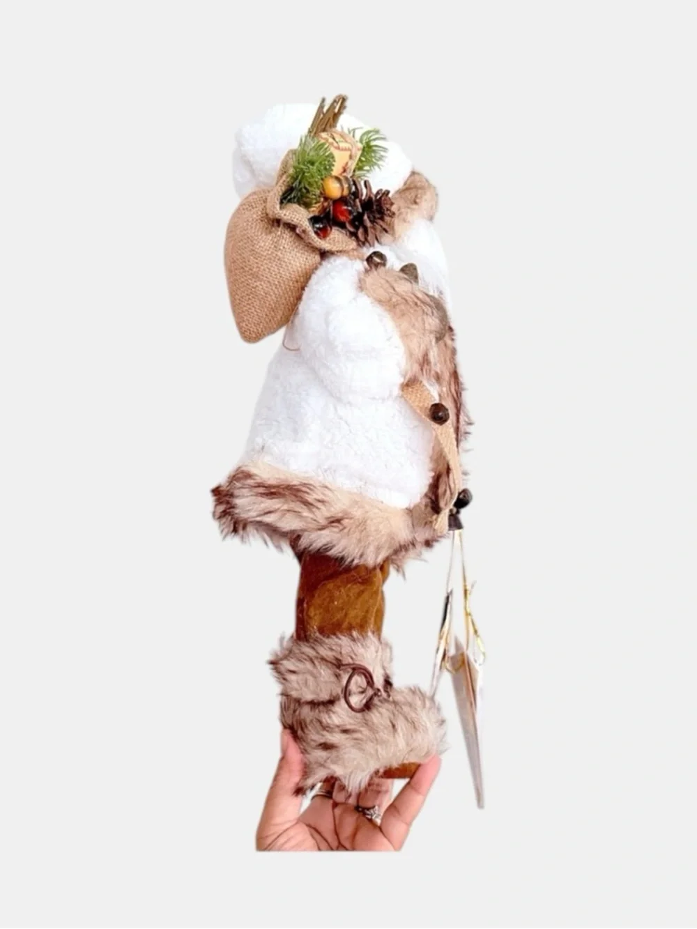 Balsam & Fir Trading Co. Nordic Santa Claus with lighted lantern.